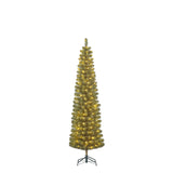 Black Box Trees Charlton Kunstkerstboom met LED  - H185 x  Ø53 cm - Groen - maximondo