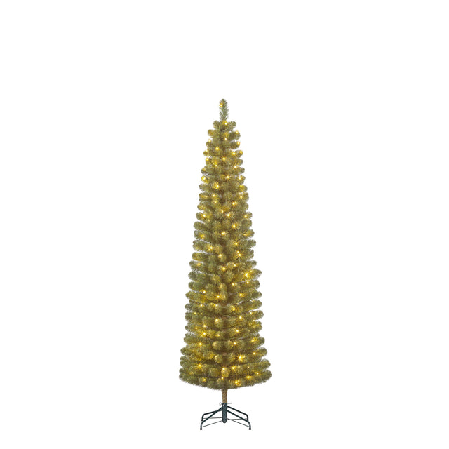 Black Box Trees Charlton Kunstkerstboom met LED  - H185 x  Ø53 cm - Groen - maximondo
