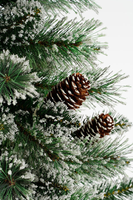 Black Box Trees Vandans kerstboom potted groen frosted TIPS 96 - h90xd48cm - maximondo