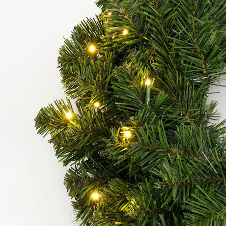 Black Box Trees Limber LED Kerstkrans voor Buiten met Timer- en Dimfunctie