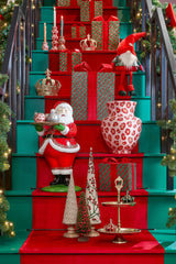 Mica Decorations Decoratie boom rood FSC 100% - h55xd12cm