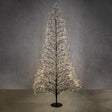 Luca Lighting Boom led zwart klassiek wit 3000led IP44 en timer - h210xd100cm - maximondo