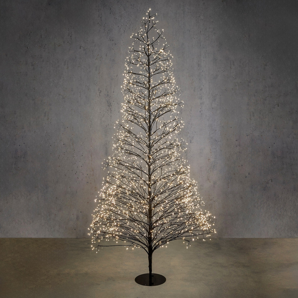 Luca Lighting Boom led zwart klassiek wit 3000led IP44 en timer - h210xd100cm - maximondo