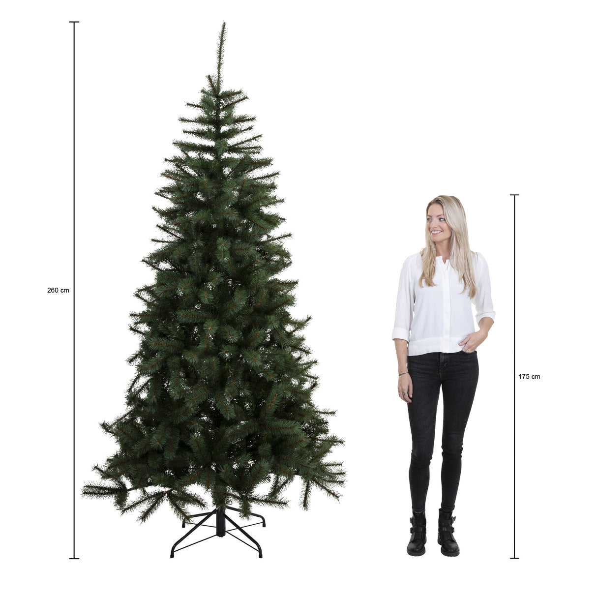 Triumph Tree Bristlecone kerstboom groen TIPS 1583 - h260xd163cm