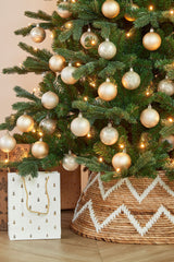 Mica Decorations kerstboomrok, bruin - ↕25cm - Ø60cm