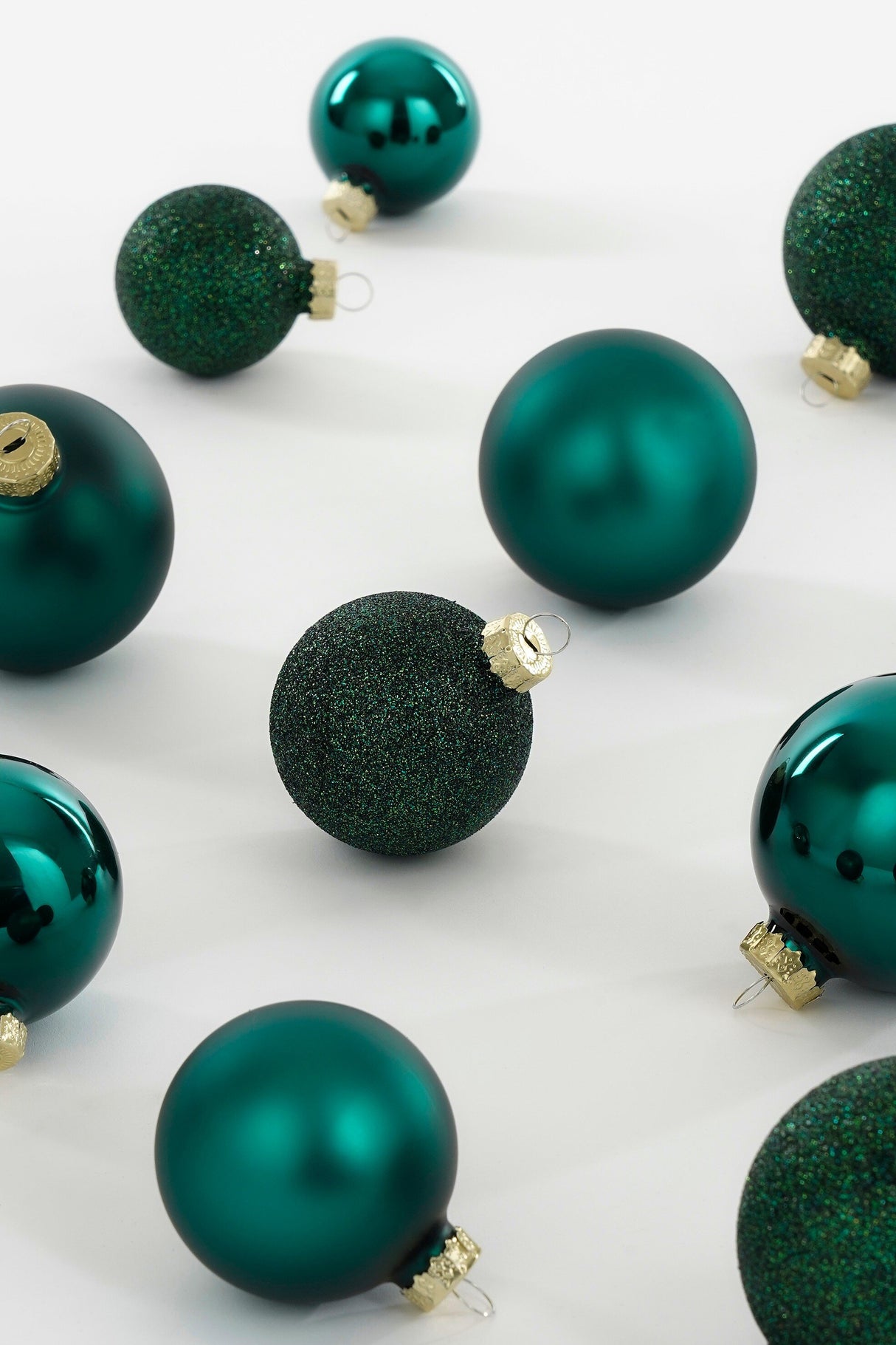 Mica Decorations Bal glas petrol 26 stuks - d7cm