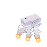 Luville Collectables Light bulb chain 3 pieces battery operated with adapter - l15cm