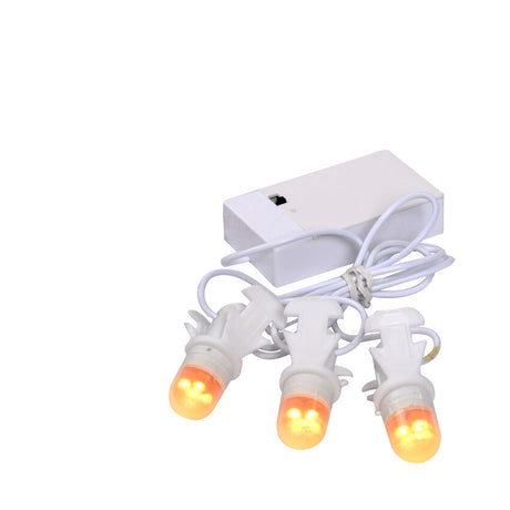 Luville Collectables Light bulb chain 3 pieces battery operated with adapter - l15cm