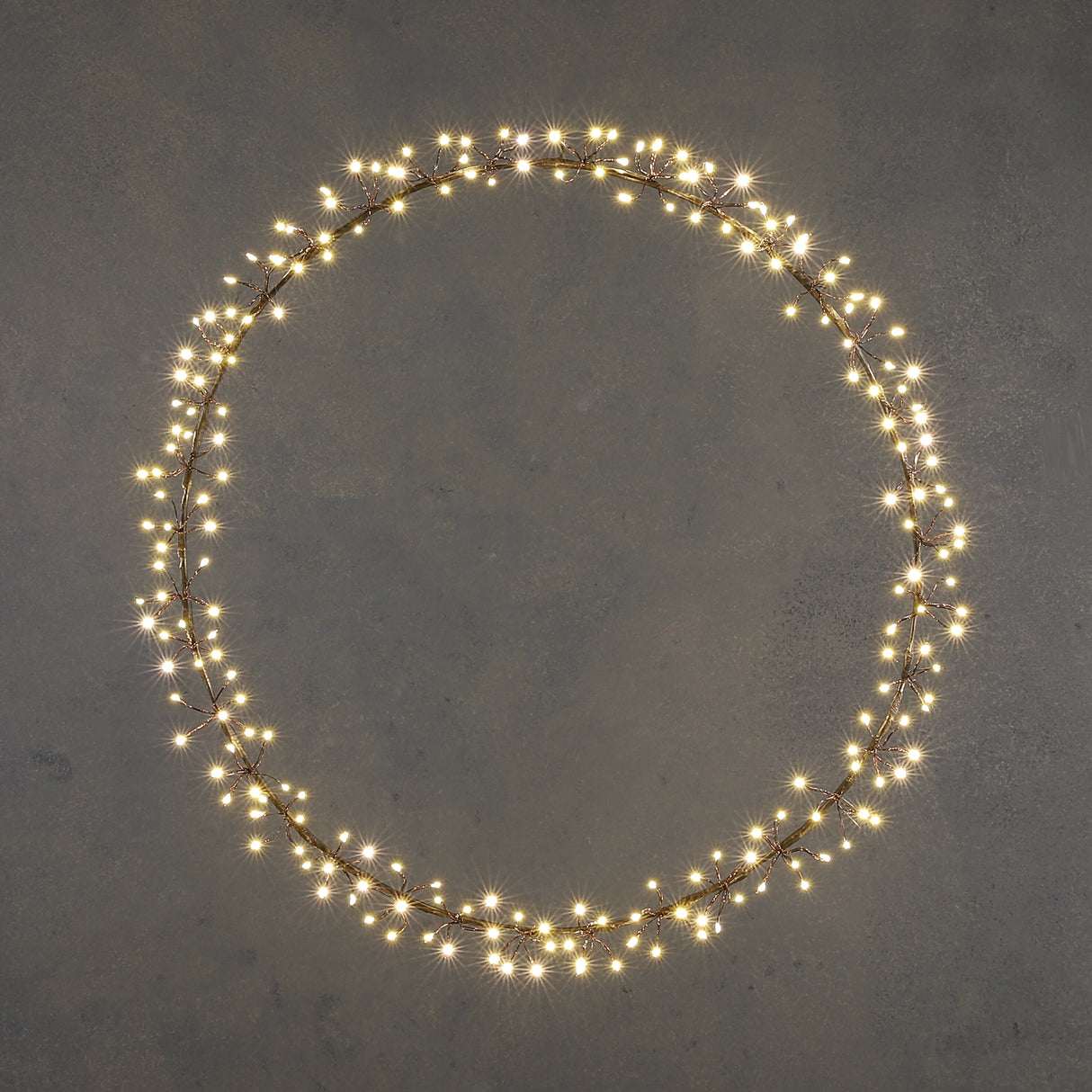 Luca Lighting Krans twinkle warm wit 210led IP44 - d50cm