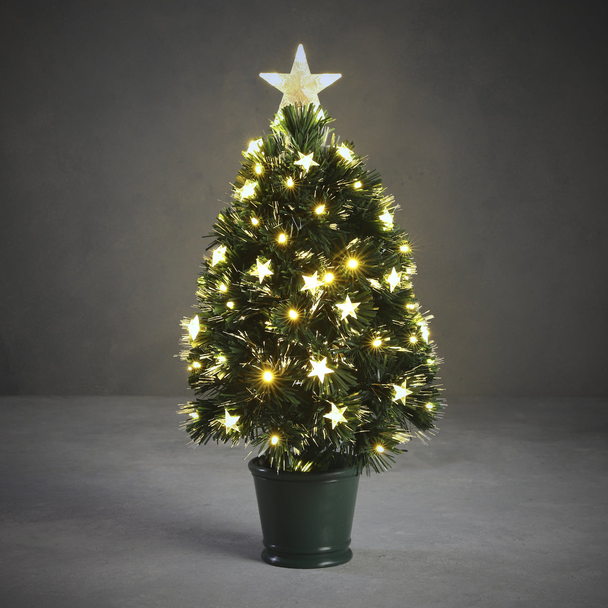 Luca Lighting Mercury boom fibre optic groen warm wit 65led 8 function controller - h60xd30cm