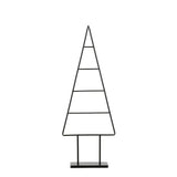Mica Decorations Decoratie kerstboom zwart - l34cm x b12cm -↕90cm