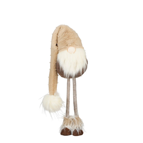 Mica Decorations Decoratie gnoom bruin - l19xb16xh54cm
