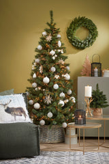 Triumph Tree Forest frosted kerstboom w burlap groen TIPS 61 - h45xd36cm