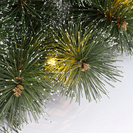 Black Box Trees Glendon set led werkt op batterijen groen kerstboom 2pcs 30L krans 1pcs 25L - h90xd45cm