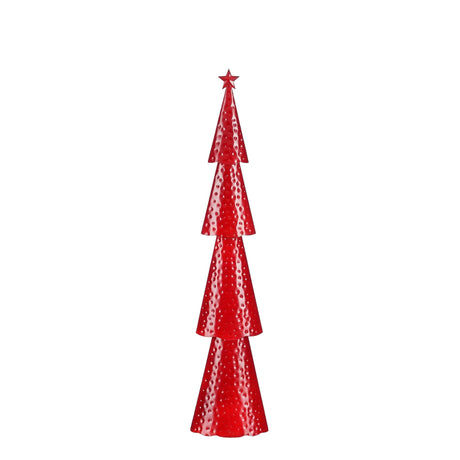 Mica Decorations Decoratie boom rood - l14,5xb8xh68cm