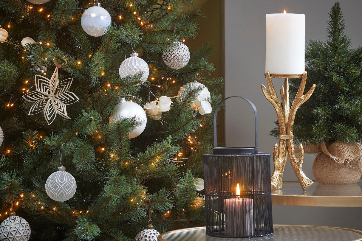 Triumph Tree Forest frosted kerstboom w burlap groen TIPS 61 - h45xd36cm