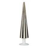 Mica Decorations Decoratie Kerstboom - H40 x Ø9 cm - Glas - Wit, Zwart