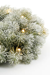 Black Box Trees Nagoya krans led groen frosted 20L TIPS 70 battery operated en timer - h12xd45cm