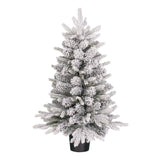 Black Box Trees Grimshaw kerstboom potted groen frosted 120 TIPS - h90xd61cm