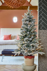 Black Box Trees Grimshaw Kunstkerstboom in Pot met LED Verlichting en Timerfunctie - H90 x Ø61 cm