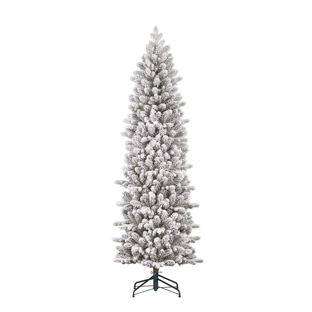 Black Box Trees Harma Smalle Kunstkerstboom - ↕230 cm x Ø69 cm - Groen Frosted