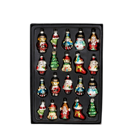 Mica Decorations Ornament kerstdecoratie groen 20 stuks - l28xb20xh3,5cm
