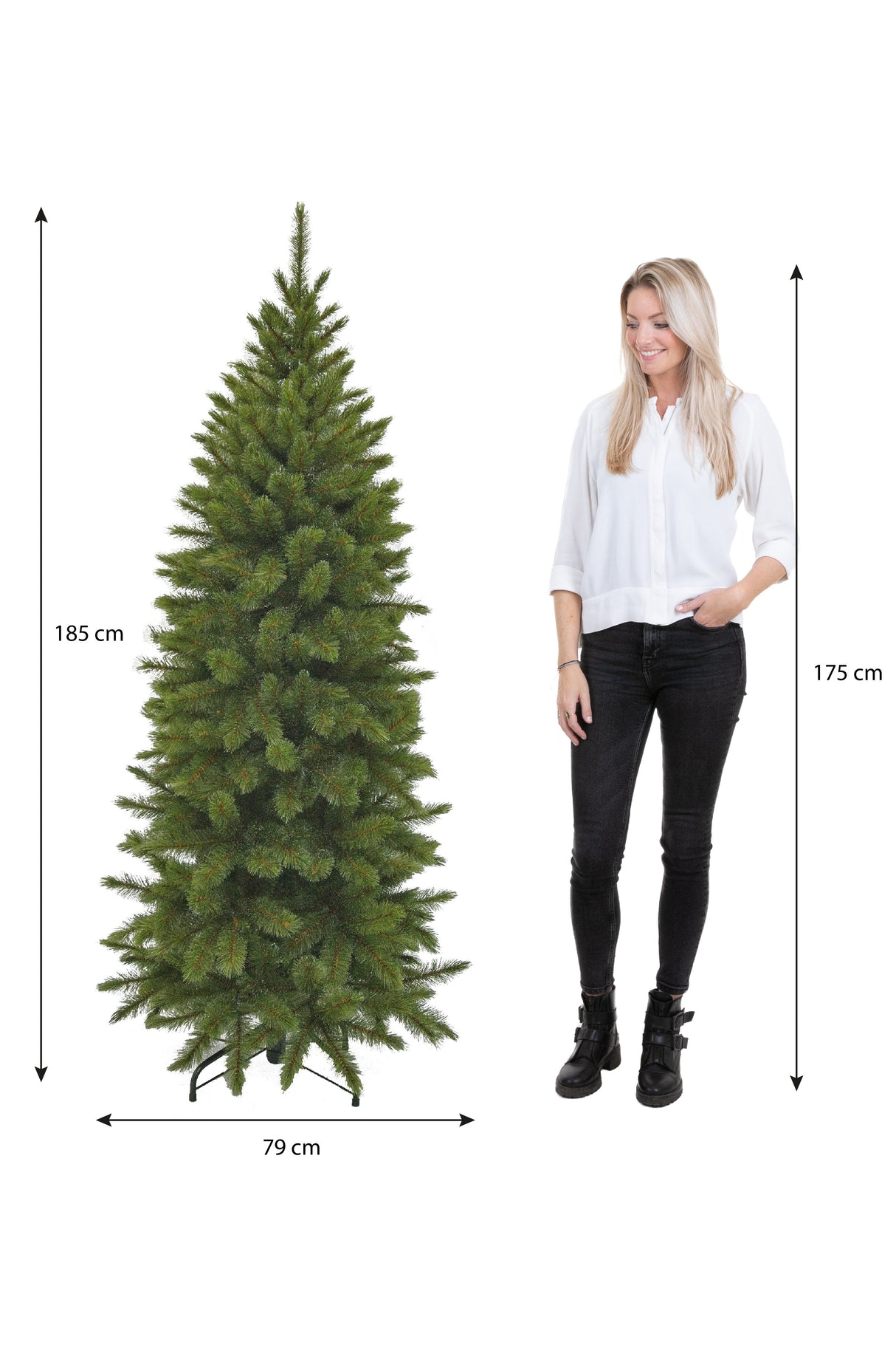 Triumph Tree Bristlecone Pilar kerstboom groen TIPS 450 - h185xd79cm