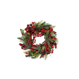 Mica Decorations Norah krans rood - h11xd40cm