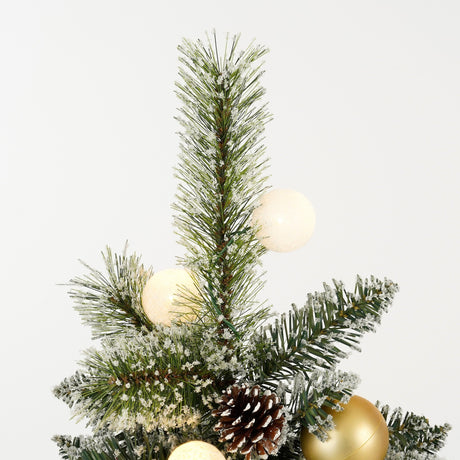 Black Box Trees Kaprun Kunstkerstboom met LED Verlichting en Timerfunctie - H60 x Ø39 cm