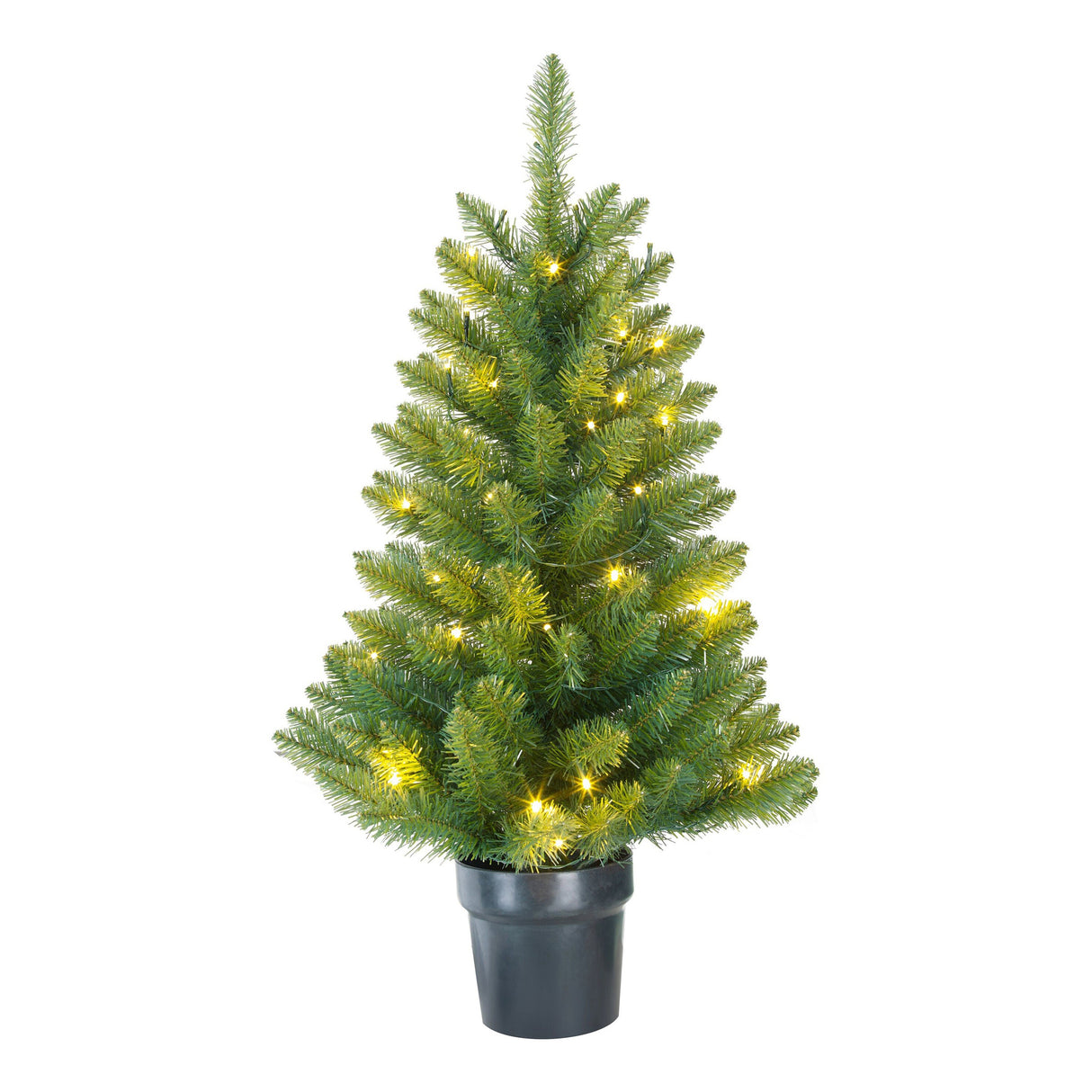 Black Box Trees Riverton kerstboom led potted werkt op batterijen groen 30L TIPS 126 - h90xd58cm - maximondo