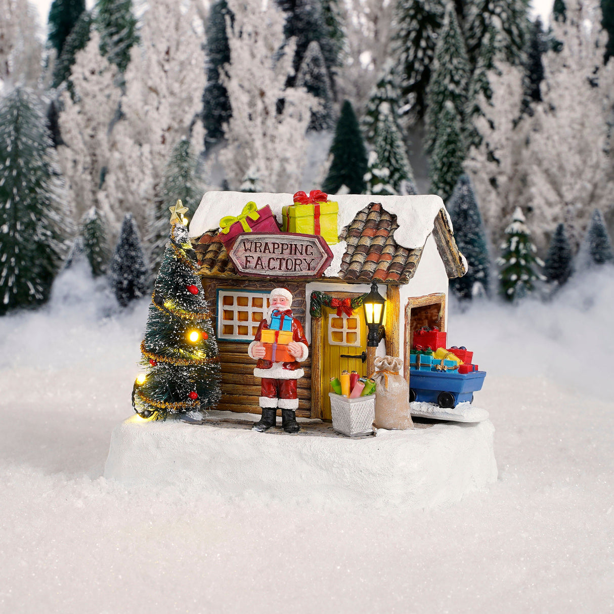 Luville Collectables Wrapping factory battery operated - l16,5xb13xh14cm - maximondo