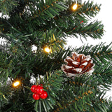 Black Box Trees Creston set led werkt op batterijen kerstboom 2pcs 40L krans 1pcs 20L - h90xd45cm - maximondo