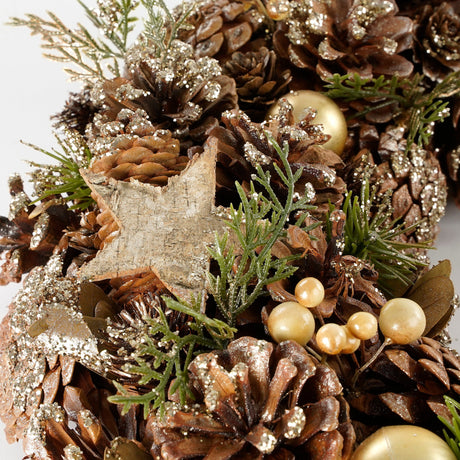 House of Seasons Krans l.bruin - h10xd50cm - maximondo