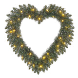 Black Box Trees Kerstkrans Hart met LED Verlichting - Ø60 cm - maximondo