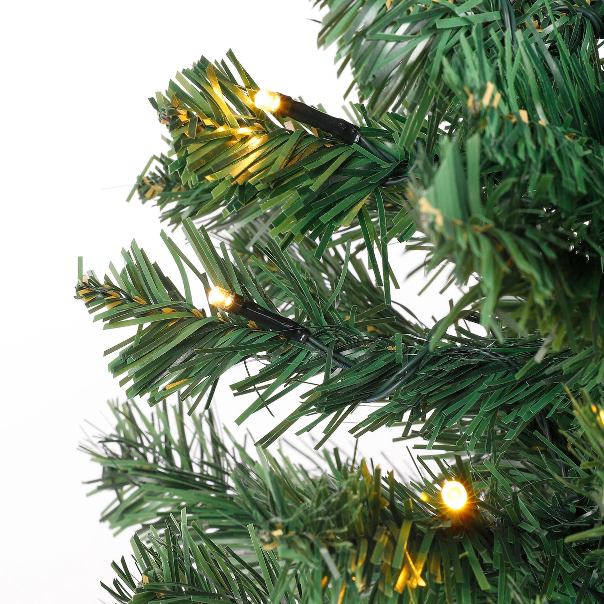 Black Box Trees Norton frosted set led werkt op batterijen groen kerstboom 2pcs 30L krans 1pcs 20L - h90xd45cm