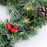 Black Box Trees Creston krans led werk op batterijen groen 30L TIPS 142 - d60cm - maximondo