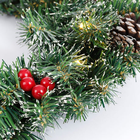 Black Box Trees Creston krans led werk op batterijen groen 30L TIPS 142 - d60cm