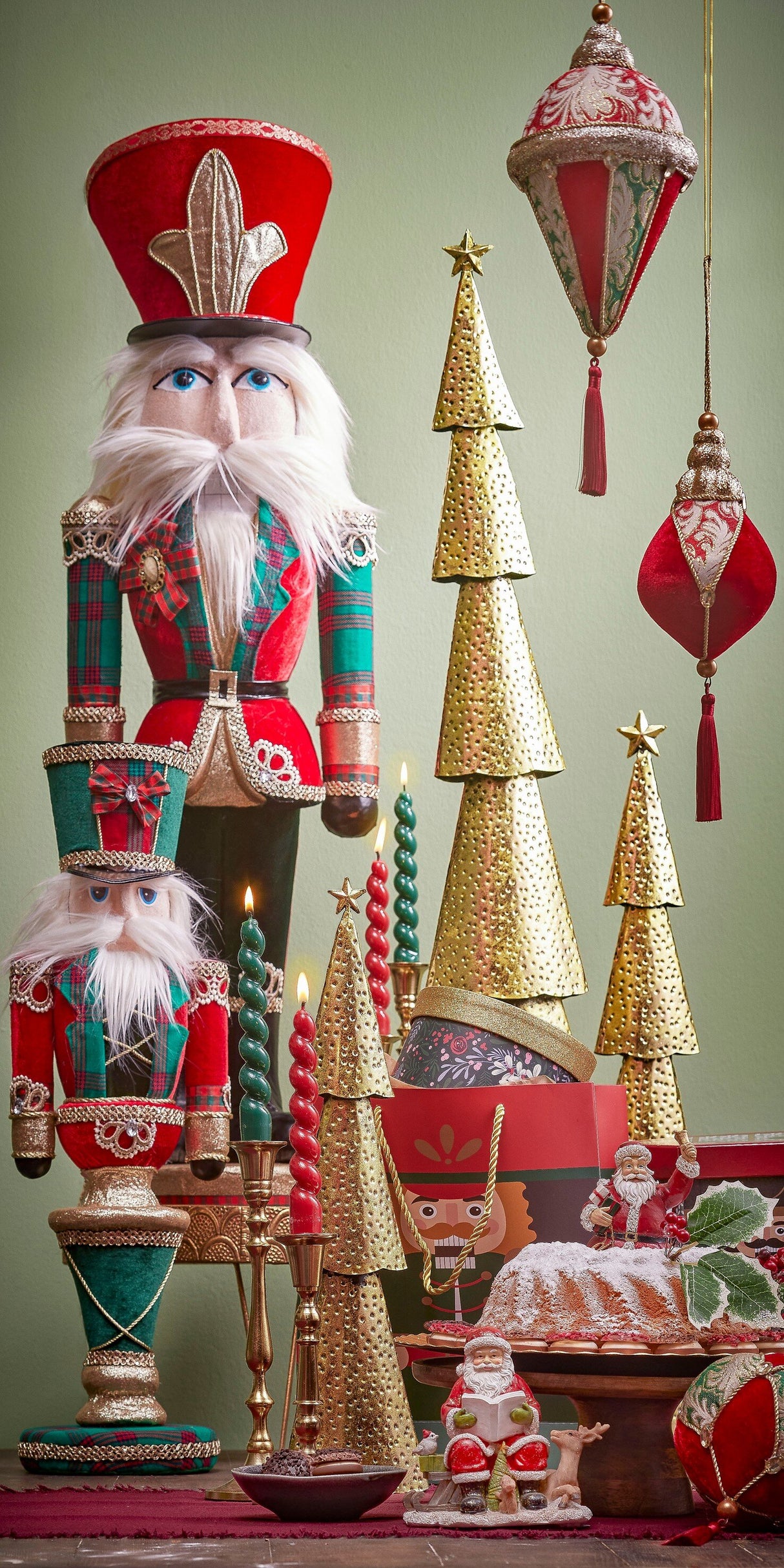 House of Seasons Kerstboom goud - l19xb10xh89,5cm - maximondo