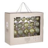 House of Seasons Bal glas l.groen 42 stuks - d7cm - maximondo