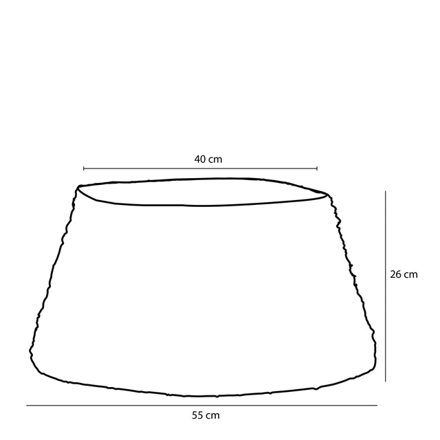 House of Seasons Treeskirt bruin - h26xd55cm - maximondo