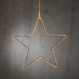 Luca Lighting Ster warm wit 180led IP44 met timer - h128xd58cm