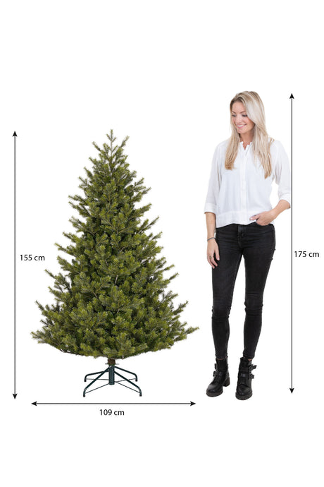 Black Box Trees Clive kerstboom groen TIPS 1342 - h155xd109cm