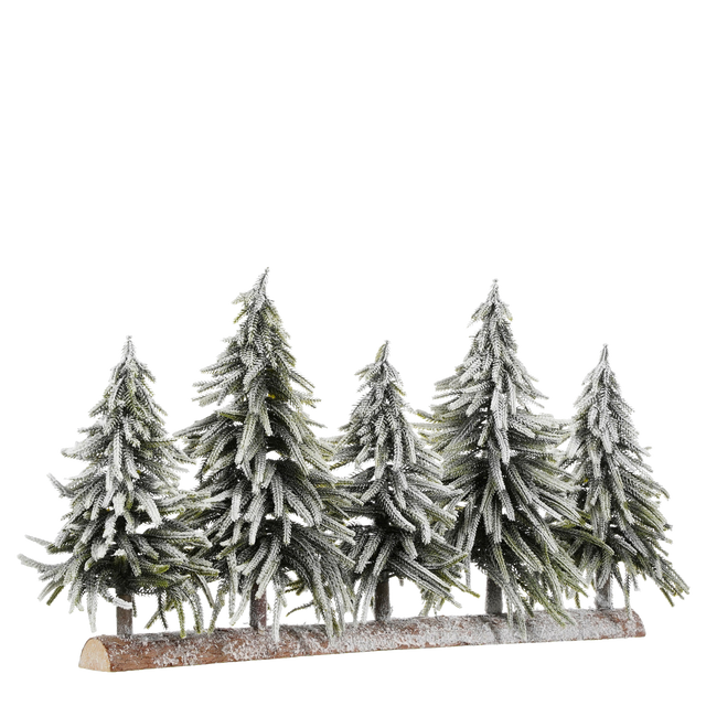 House of Seasons Kerstboom groen frosted TIPS 452 - h40xd22cm - maximondo