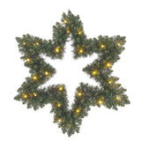 Black Box Trees Kerstkrans Ster met LED Verlichting - Ø60 cm - maximondo