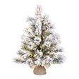 Black Box Trees Dinsmore kerstboom w burlap led werkt op batterijen groen frosted 20L TIPS 56 - h60xd50cm - maximondo