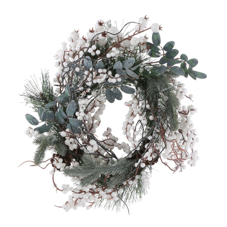 House of Seasons Hardy krans groen - h10xd40cm - maximondo