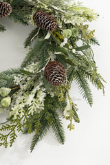 House of Seasons Alva krans groen - h10xd50cm - maximondo