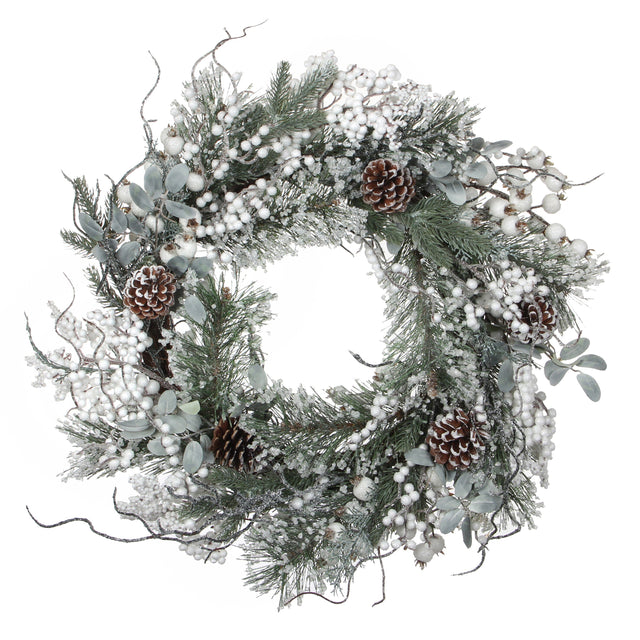 House of Seasons Hardy krans groen - h12xd50cm - maximondo