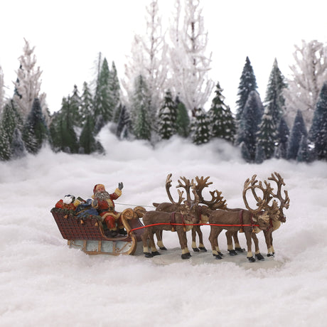 Luville Collectables Santa reindeer sledge - l21xw6,5xh8cm - maximondo