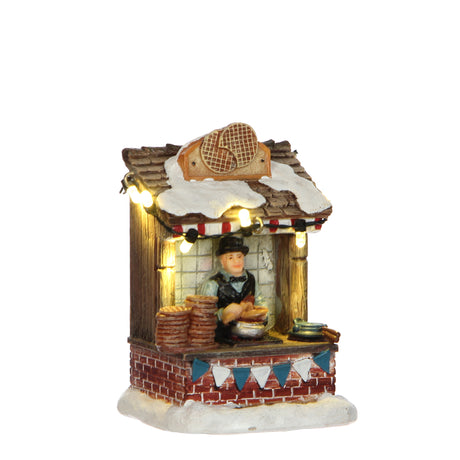 Luville Collectables Stroopwafel market battery operated - l7xb6xh10cm - maximondo